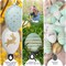 24 Charming Golden Pastel Easter Eggs I Easter Decorations 2026 I Attractive 8 Unique Designs & Bunny Patterns I Decorations for Table I Eggs for Indoor & Outdoor Use